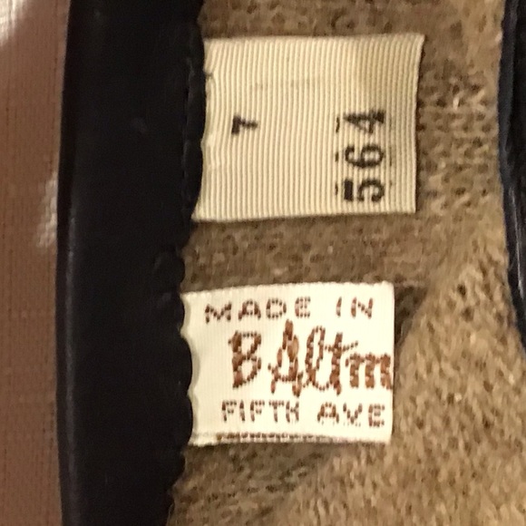 NEW Vintage B Altman Leather Gloves Cashmere Lined - Picture 3 of 6